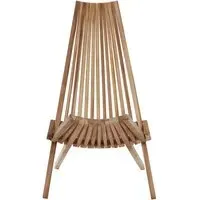 Hunor Lounge Chair - Natural, Teak