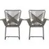 Hunor Rattan Effect Chair in Pair - Grey, Kubu Rattan