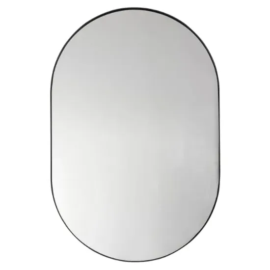 Hurstan Oval Wall Mirror - Black image