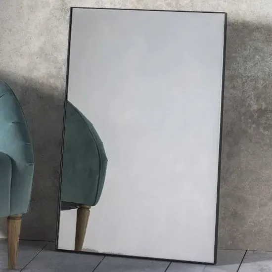 Hurstan Small Rectangular Wall Mirror - Black product