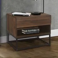Huston Bedside Cabinet with 1 Drawer - Walnut alternate view