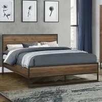 Huston Double Bed Frame - Walnut