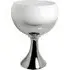 Hutton Large Goblet - White, Chrome