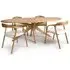Hvar Oval Dining Table with 6 Chairs - Oak
