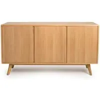 Hvar Storage Cabinet with 3 Doors - Oak