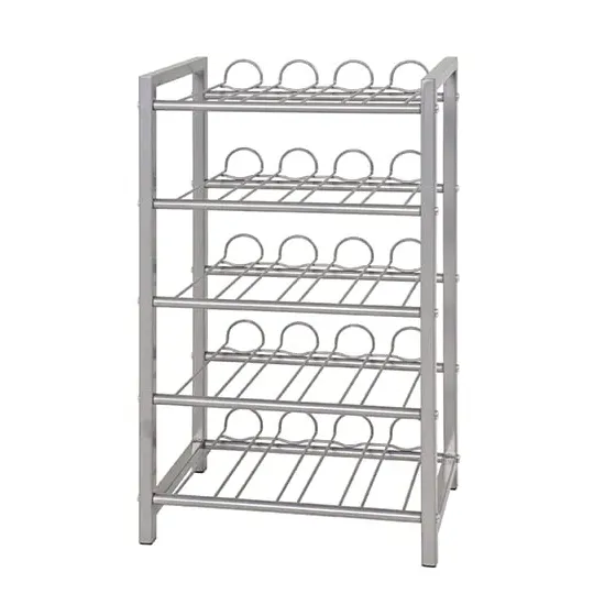 Hyattsville Small 5-Shelf Bottle Rack - Aluminium, Metal product
