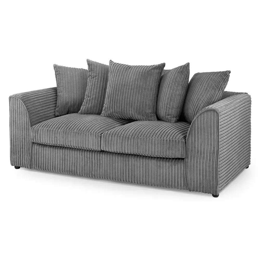 Hyeres 3-Seater Sofa - Grey, Fabric