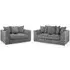 Hyeres 3+2 Seater Sofa Set - Grey, Fabric