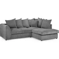Hyeres L-Shaped Corner Sofa - Grey, Fabric