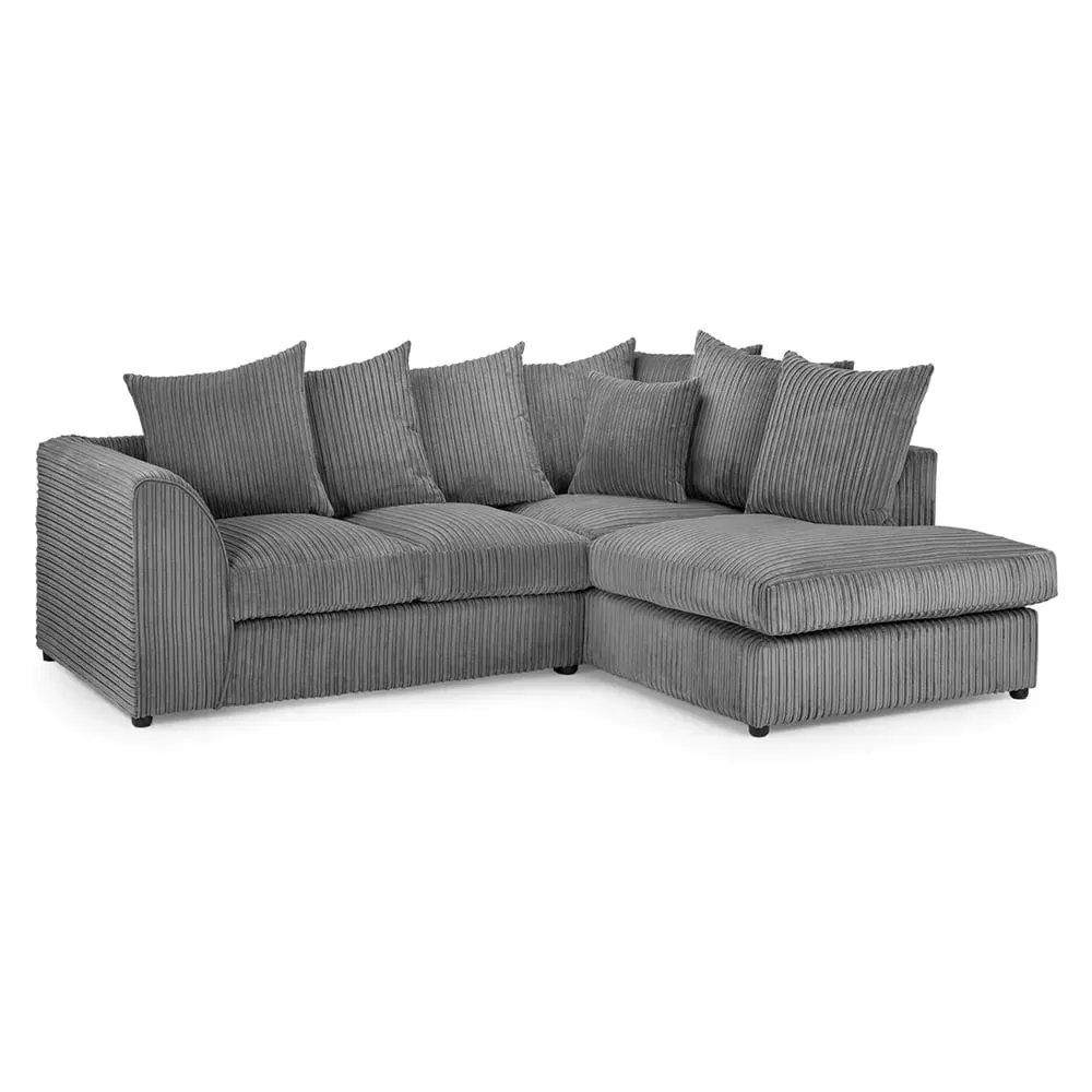 Hyeres L-Shaped Corner Sofa - Grey, Fabric image