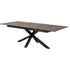 Hyeres Large Extendable Dining Table - Brown, Ceramic