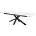 Hyeres Large Extendable Dining Table - White, Ceramic