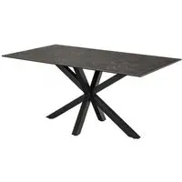 Hyeres Medium Dining Table - Black, Ceramic