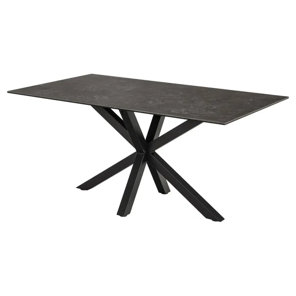 Hyeres Medium Dining Table - Black, Ceramic
