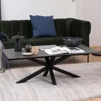 Hyeres Rectangular Coffee Table - Black, Ceramic