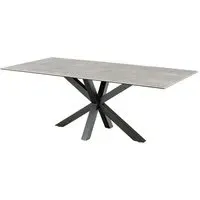 Hyeres Rectangular Dining Table - Grey, Ceramic