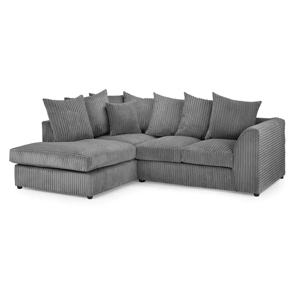 Hyeres Right Hand Corner Sofa - Grey, Fabric image