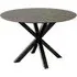 Hyeres Round Dining Table - Black, Ceramic