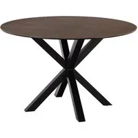 Hyeres Round Dining Table - Brown, Ceramic