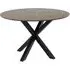 Hyeres Round Dining Table - Brown, Marble