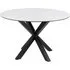 Hyeres Round Dining Table - White, Ceramic