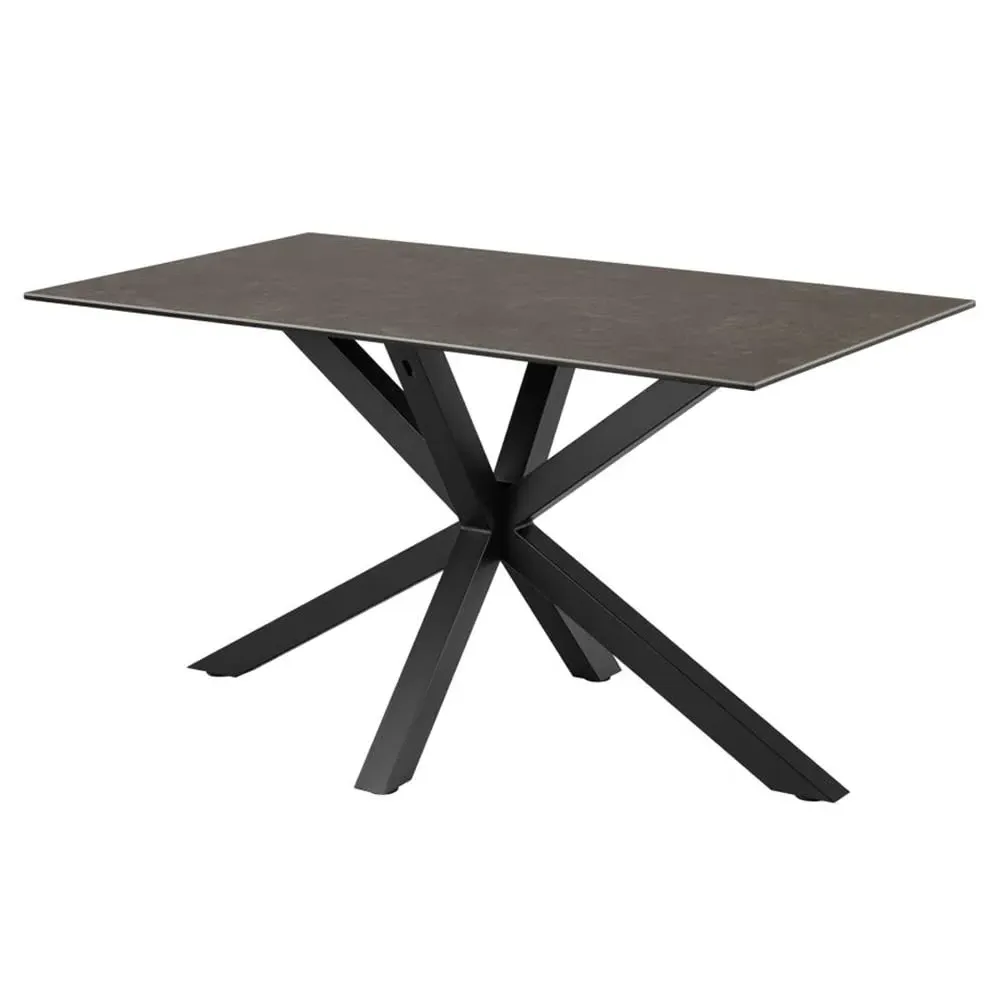 Hyeres Small Dining Table - Black, Ceramic image