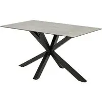 Hyeres Small Dining Table - Grey, Ceramic