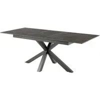 Hyeres Small Extendable Dining Table - Black, Ceramic