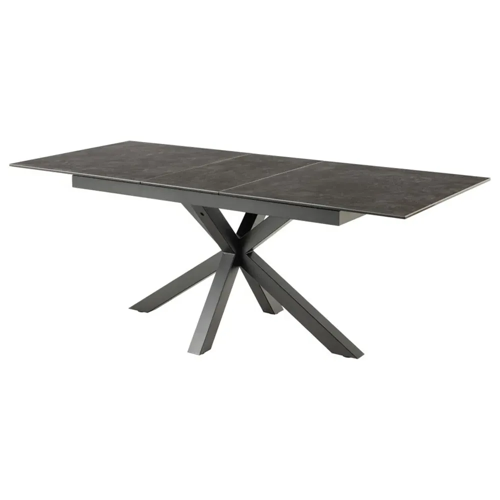 Hyeres Small Extendable Dining Table - Black, Ceramic