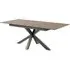 Hyeres Small Extendable Dining Table - Brown, Ceramic
