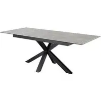 Hyeres Small Extendable Dining Table - Grey, Ceramic