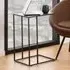 Ibiza Side Table - Black, Marble Effect