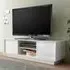 Iconic TV Stand with 2 Doors - White, High Gloss