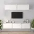Idonia Wall Entertainment Unit - White, Pinewood