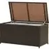 Ijaya 100cm Garden Storage Box with Gas Lift - Brown, PE Rattan