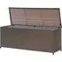 Ijaya 120cm Garden Storage Box with Gas Lift - Brown, PE Rattan