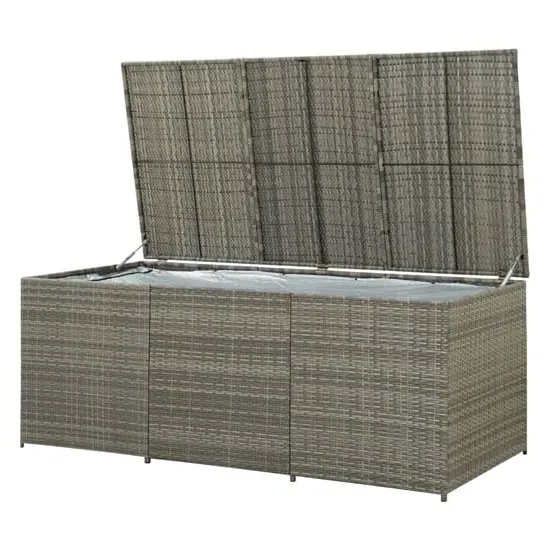 Ijaya 180cm Garden Storage Box with Gas Lift - PE Rattan
