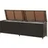 Ijaya 200cm Garden Storage Box with Gas Lift - Brown, PE Rattan