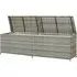 Ijaya 200cm Garden Storage Box with Gas Lift - Grey, PE Rattan