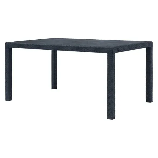 Ijaya Garden Dining Table - Anthracite, Plastic