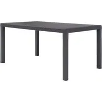 Ijaya Rectangular Garden Dining Table - Brown, Plastic