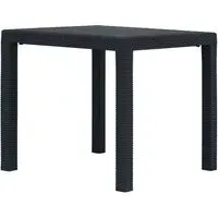 Ijaya Square Garden Dining Table - Anthracite, Plastic