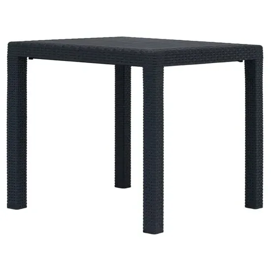 Ijaya Square Garden Dining Table - Anthracite, Plastic