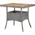 Ijaya Square Garden Dining Table - Grey, Acacia Wood