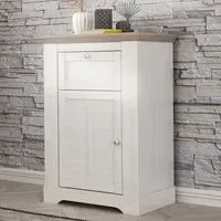 Iloilo Sideboard 1 Door 1 Drawer - Nelson Oak, Snowy Oak