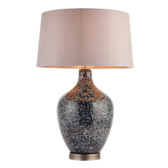 Ilsa Table Lamp - Grey Black, Glass & Steel product
