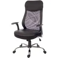 Imogen Curve Office Chair with Mesh Back - Black