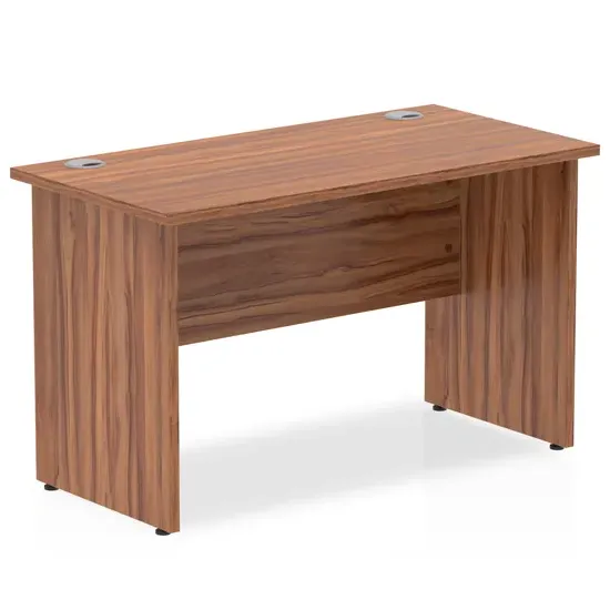 Impales Computer Desk with Panel End Leg - Walnut, MFC product