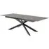 Imperia Large Extending Dining Table - Black, Ceramic