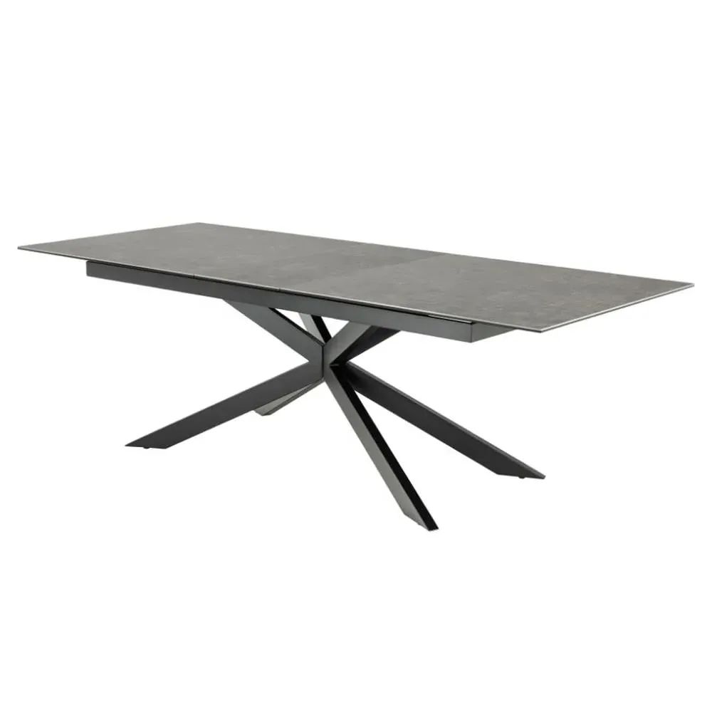Imperia Large Extending Dining Table - Black, Ceramic image